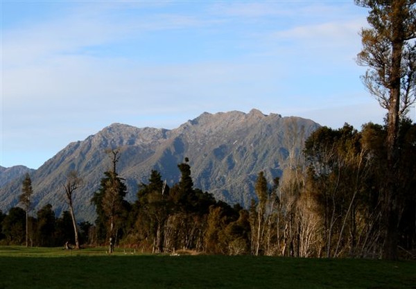 Mount Turiwhate Ecological Island form Taramakau Settlement 